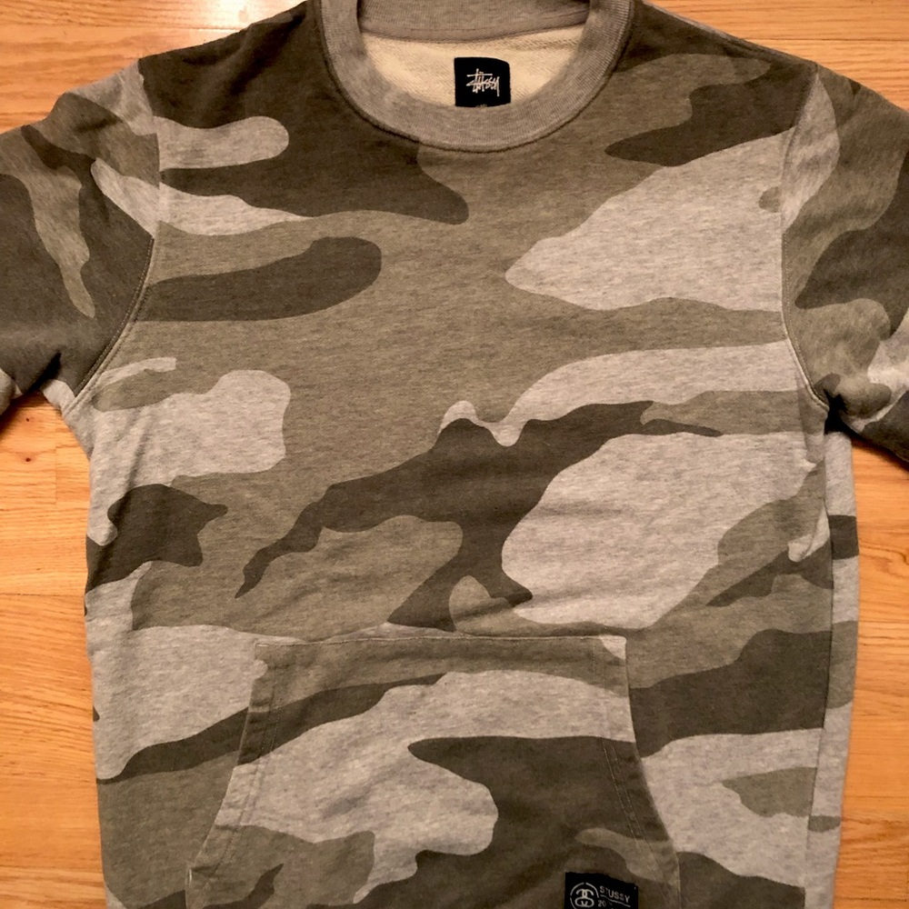 Stussy Camouflage Crewneck Sweatshirt Size S